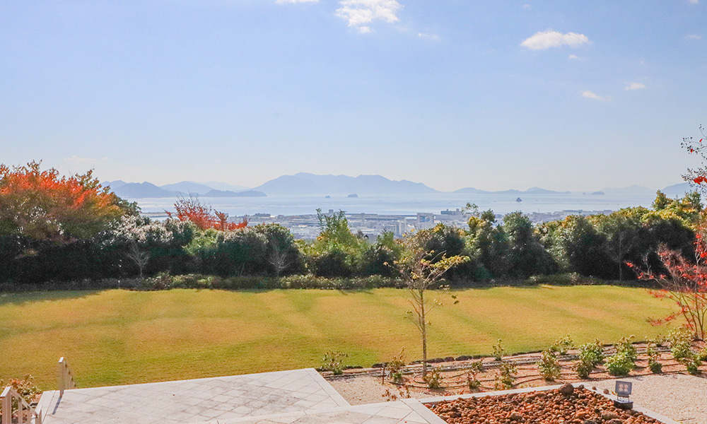 行者山太光寺_大本堂から広島湾の眺め